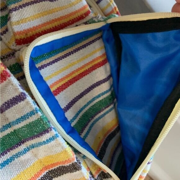 KAVU Interwoven Prism Stripe Rope Sling Bag - Picture 7 of 16